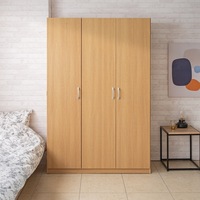Armoire de chambre à coucher minimaliste moderne avec matériaux PB + MDF