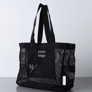 Bolsa de Playa de Malla de Nailon de Alta Calidad LILALILA, Bolsa de Compras, Diseño Personalizado con Logotipo - Product Image 5