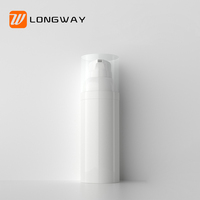 Échantillon de bouteille PP blanc personnalisé flacon pompe sans air 30ml 50ml 75ml 100ml pour lotion crème