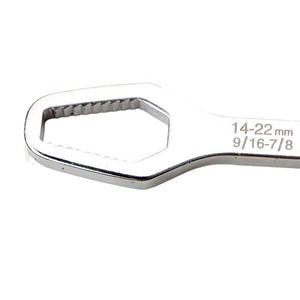 Double-ended Self-tightening Wrench 14-22mm 9/16-7/8 Serrated Jaw Industrial Grade Metric Imperial Dual-purpose Tool - Product Image 3