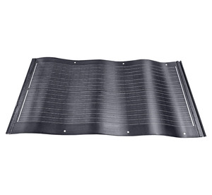 Panneaux solaires en verre ondulé HJT BC de 100W, 120W, 140W, norme européenne, tuiles solaires personnalisées pour toits, poteaux d'éclairage, BIPV, Tejas Solares, Tuiles Solaires - Product Image 2