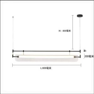 Lámpara colgante de acrílico para restaurante nórdico, lámpara colgante para decoración del hogar, lámpara colgante de hierro moderna - Product Image 2