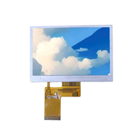 Layar Sentuh IPS TFT LCD WVGA 4.3 Inci 800x480 Antarmuka RGB ST7262 750 Nits Kecerahan Tinggi untuk Printer 3D & Rumah Pintar