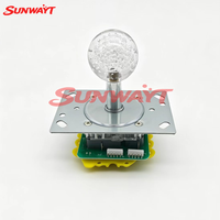 Manette de jeu LED RGB 12V illuminée avec micro-interrupteur pour machine à griffes d'arcade, jeux de ville à monnayeur, machine à attraper les jouets et cadeaux