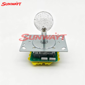 Joystick LED RGB de 12V iluminado con microinterruptor para máquina de grúa arcade, juegos de ciudad operados con monedas, máquina de captura de muñecas y regalos - Product Image 2
