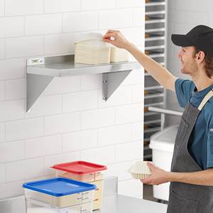 Stainless Steel Shelf Wall Mount Racking Restaurant Kitchen Equipment for Restaurant Hotel Kitchen Home - Product Image 5
