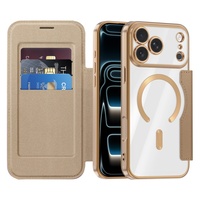 Étui portefeuille magnétique classique antichoc en TPU et PU avec clip pour cartes pour téléphones mobiles IP 18 17 16 15 14 13 12 11