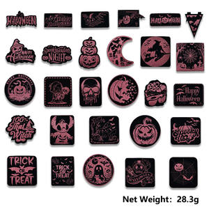 Parches Bordados de Estilo Punk para <span class=keywords><strong>Ropa</strong></span> de Chaqueta, Parches Bordados de Banda de Rock and Roll con Calavera Negra - Product Image 4