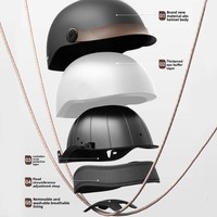Nouveau casque de vélo électrique ABS conforme aux normes nationales, certifié 3C, unisexe, protection solaire estivale, demi-casque avec visière à pression, adapté