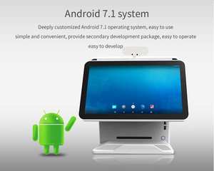 Terminal <span class=keywords><strong>de</strong></span> point <span class=keywords><strong>de</strong></span> vente Android AHD 16 pouces tout-en-un Jepower <span class=keywords><strong>avec</strong></span> écran unique, tactile, pour supermarché, imprimante thermique 58 mm, <span class=keywords><strong>caisse</strong></span> <span class=keywords><strong>enregistreuse</strong></span> - Product Image 5