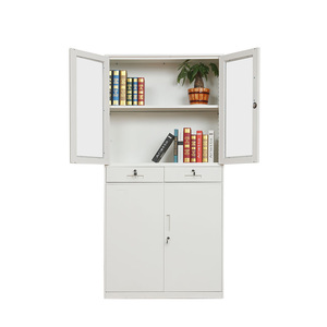 Modern 5 Tier Steel Fireproof Adjustable Storage Cabinet with Lock for <b>Workshop</b> and Office Use Durable Metal Filing System - Product Image 3