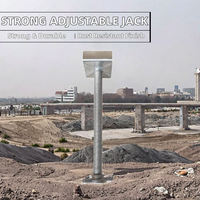 Juego de Gatos Hidráulicos Ajustables de Alta Resistencia de 600 mm a 5500 mm, Material de Acero Galvanizado/Aluminio, Construcción Industrial, 200 lb