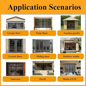 Rideau de porte de <span class=keywords><strong>garage</strong></span> magnétique moderne en fibre de verre et moustiquaire avec conception anti-insectes, maille de 1 mm, durable, sans perçage requis - Product Image 3