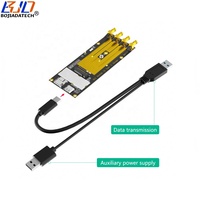 Modem Modul 5G 4G WWAN LTE NGFF M.2 Kunci B Konektor USB 3.0 Tipe-C Adaptor Nirkabel 1 Slot Kartu Nano SIM Dengan 4 Antena