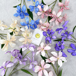 Fleurs artificielles Meiyu Craft, bouquet d'orchidées en soie, décoration réaliste pour la maison, accessoires pour l'entrée de mariage - Product Image 1