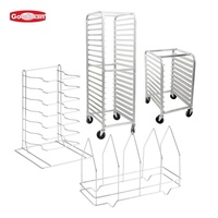 Chariot de bain-marie professionnel Goodman SBA3254 en acier inoxydable et plastique, 10 niveaux, pour boulangerie et service alimentaire