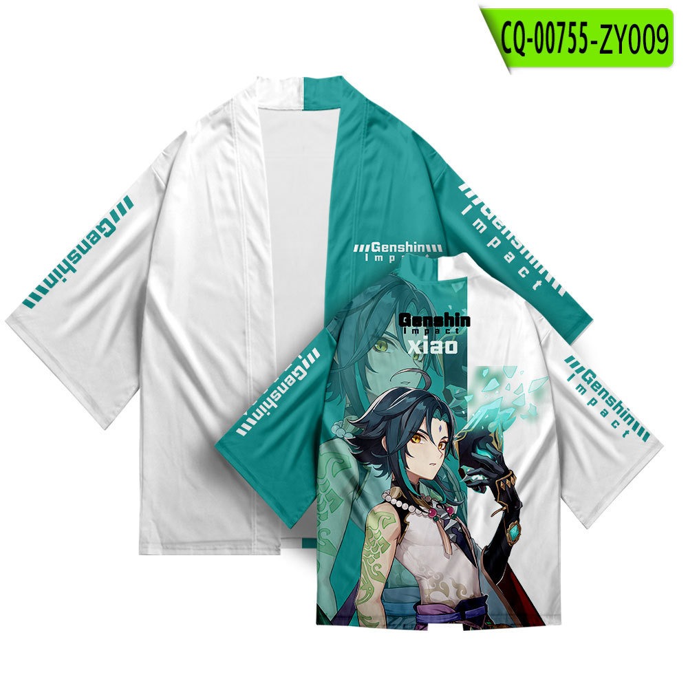 5.Kimono Women Men Shirt Costume