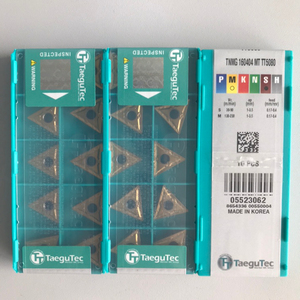 Insertos de Carburo Recubiertos de PCD/PCBN TNMG 160404 MT TT5080 Taegutec de 12 mm y 2,5 mm para Torneado CNC, Insertos de Corte OEM Personalizables - Product Image 1