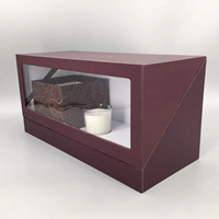 Boîtes cadeaux de luxe pour bougies faites à la main avec papier couché, doublure en mousse, pelliculage mat, dorure UV et impression couleur intégrale