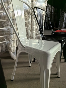 เก้าอี้รับประทานอาหารทำจากโลหะแบบซ้อนได้เก้าอี้รับประทานอาหารในสวนกลางแจ้งสไตล์อุตสาหกรรม - Product Image 5