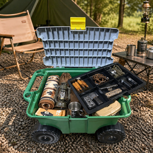 High-Impact Polypropylene Flexible Waterproof Kneeler Stool <b>Garden</b> <b>Tool</b> Cart With Storage <b>Box</b> - Product Image 4