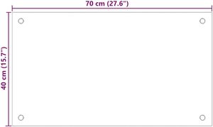 Carreaux de crédence de cuisine de haute qualité 700X400MM dosettes en verre transparent pour la cuisine - Product Image 5
