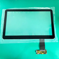 Écran tactile capacitif de taille moyenne 14,1 pouces, 10 points de contact, interface USB, dureté de surface >6H pour le contrôle industriel
