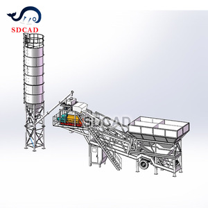 Siap Kirim Mobile Concrete Batch <span class=keywords><strong>Plant</strong></span> YHZS75 Kapasitas Tinggi Dengan Sistem Kontrol Rusia untuk Pasar Kazakhstan - Product Image 3
