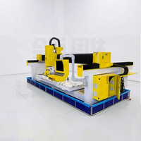 Machine de découpe, fraisage et gravure CNC à 4 axes pour pierre, marbre, granit, céramique 380V/50Hz certifiée CE FCC Haute Performance
