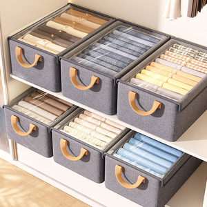 Caja de Almacenamiento Plegable con Tapa, a Prueba de Polvo y Humedad, Organizador Visible para Clasificación de Ropa en Armarios - Product Image 2