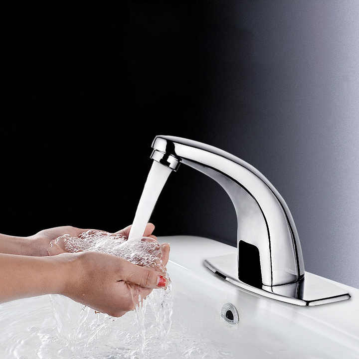 Modern Luxury Bathroom Wash Basin Mixer Sensor Touchless Taps Hands ...