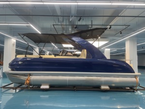 Kinocean Luxury 22ft Yacht Ponton en fibre de verre Bateau <span class=keywords><strong>Moteur</strong></span> <span class=keywords><strong>hors</strong></span>-<span class=keywords><strong>bord</strong></span> Fabrication soudée et options de revendeur OEM <span class=keywords><strong>pour</strong></span> le sport de loisir - Product Image 4