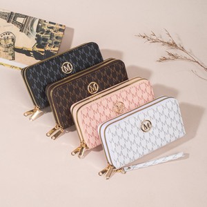 Luxury Designers Women's Long Wallet Double Zipper Clutch Bag Multi-Card Holder <b>Phone</b> Pouch Stylish Wristlet for Ladies - Product Image 1
