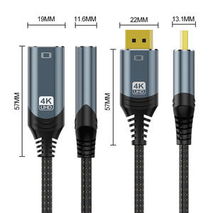 4K DP公<span class=keywords><strong>HDMI</strong></span>母A052转换器适配器电缆兼容图形卡音频视频输出<span class=keywords><strong>HDMI</strong></span>电缆扬声器MP3 - Product Image 2