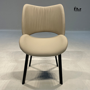 Modern PU Leather Restaurant <b>Chair</b> Contemporary Design Cushioning Dining Furniture Commercial Use - Product Image 1