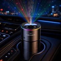 Diffuseur d'arômes et humidificateur de voiture YUEHANGTC avec projection étoilée, atomisation nano, démarrage/arrêt automatique, pour plantes