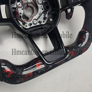 Nuevo Volante Deportivo de Fibra de Carbono Forjada con LED y Alcántara para Audi B9 B8 C8 A4 A6 A7 R8 TT RS A8 Q7 - Product Image 6