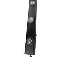 Modul LED RGB Addressable WS2818 20 Piksel/String 30mm 12V IP68 dengan Penutup Transparan Pipih, Kabel Hitam, 0.72W/Piksel, Jarak Antar Piksel 10cm-30cm