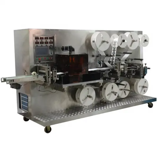 PLC контроля KR-LZT-B прозрачный Характеристическая вязкость полимера канюля с мягкими стерильными адгезивными фиксатор для изготовления и упаковочная машина для кофейных зерен