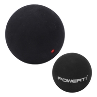 Balles de squash à point unique de 37 mm, balles de squash en caoutchouc pour débutants, entraînement de compétition, point rouge unique, grande élasticité