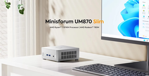 มินิพีซี MINISFORUM UM870 Slim Series AMD Ryzen 7 8745H USB4 <span class=keywords><strong>2</strong></span>*DDR5 <span class=keywords><strong>2</strong></span>*NVMe <span class=keywords><strong>2</strong></span>.5G LAN Windows11 NUC มินิคอมพิวเตอร์สำหรับเล่นเกม WiFi6E - Product Image 2