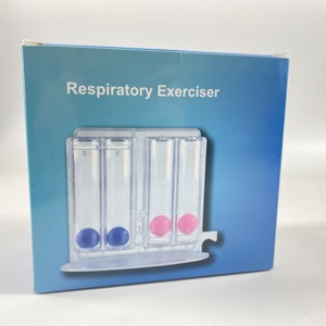 Hochwertiger Vier-Ball-Atemtrainer 800ml Atemübungsgerät <span class=keywords><strong>Spirometer</strong></span> für Atemtraining - Product Image 3