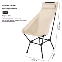 Chaise de camping pliante en aluminium pour l'extérieur, chaise de plage ultra légère et portable, support à quatre côtés, équipement de pêche et de pique-nique