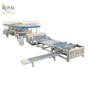 Corrugated Single Facer Packing Making Machine Carton Box Corrugation Line 2 Ply Corrugated Paperboard Line