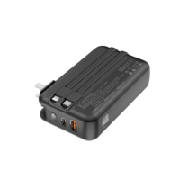 Batterie externe portable ultra-mince PD22.5W 20000mAh 20W GaN Tech avec câbles intégrés et charge rapide