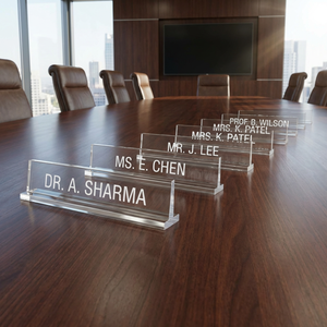Placa <span class=keywords><strong>de</strong></span> acrílico con nombre para escritorio, placa con nombre para escritorio <span class=keywords><strong>de</strong></span> oficina, moderna - Product Image 4