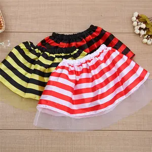 Halloween Party Fashion Clothes Ladybug Cosplay Black Red Tutu Dresses for Girls Kids Bee Costume Yellow and Black Tutu Skirt