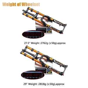 27.5/29 "<span class=keywords><strong>MTB</strong></span> xuống dốc không khí treo ngã ba 180mm du lịch xe đạp leo núi ngã ba cho 15*110mm XC/AM/DH tăng xe đạp ngã ba - Product Image 5