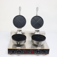 Machine à gaufres double tête en acier inoxydable avec minuterie à vendre