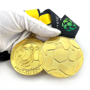 उच्च गुणवत्ता वाले कारखाने अनुकूलित धातु खेल पुरस्कार पदक व्यक्तिगत अनुकूलित फुटबॉल खेल स्वर्ण पदक - Product Image 2